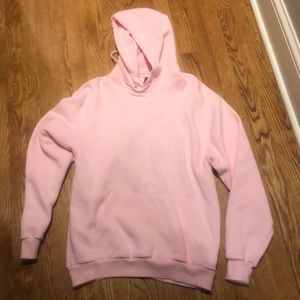 large pink hoodie